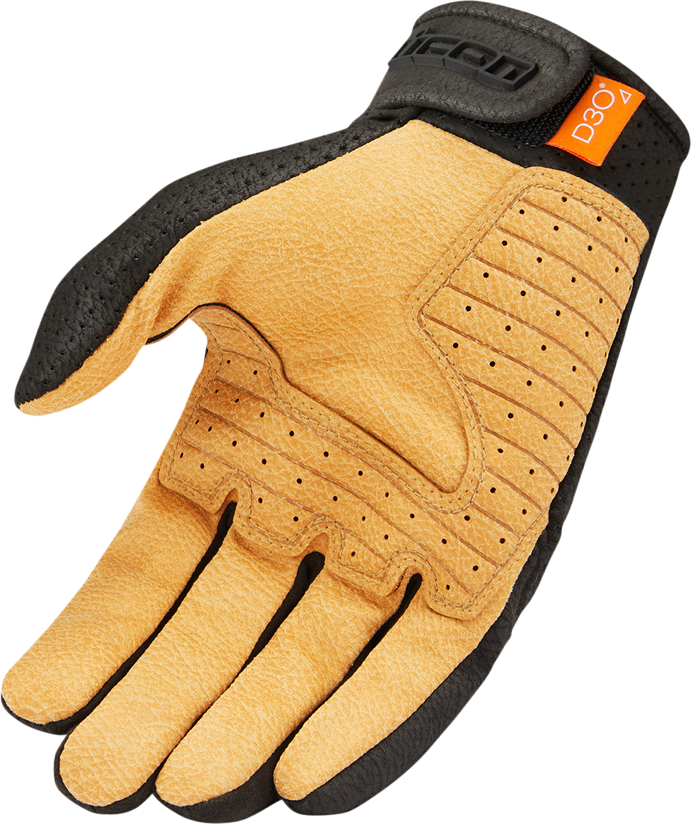 ICON Airform™ Gloves - Black/Tan - Large 3301-4143