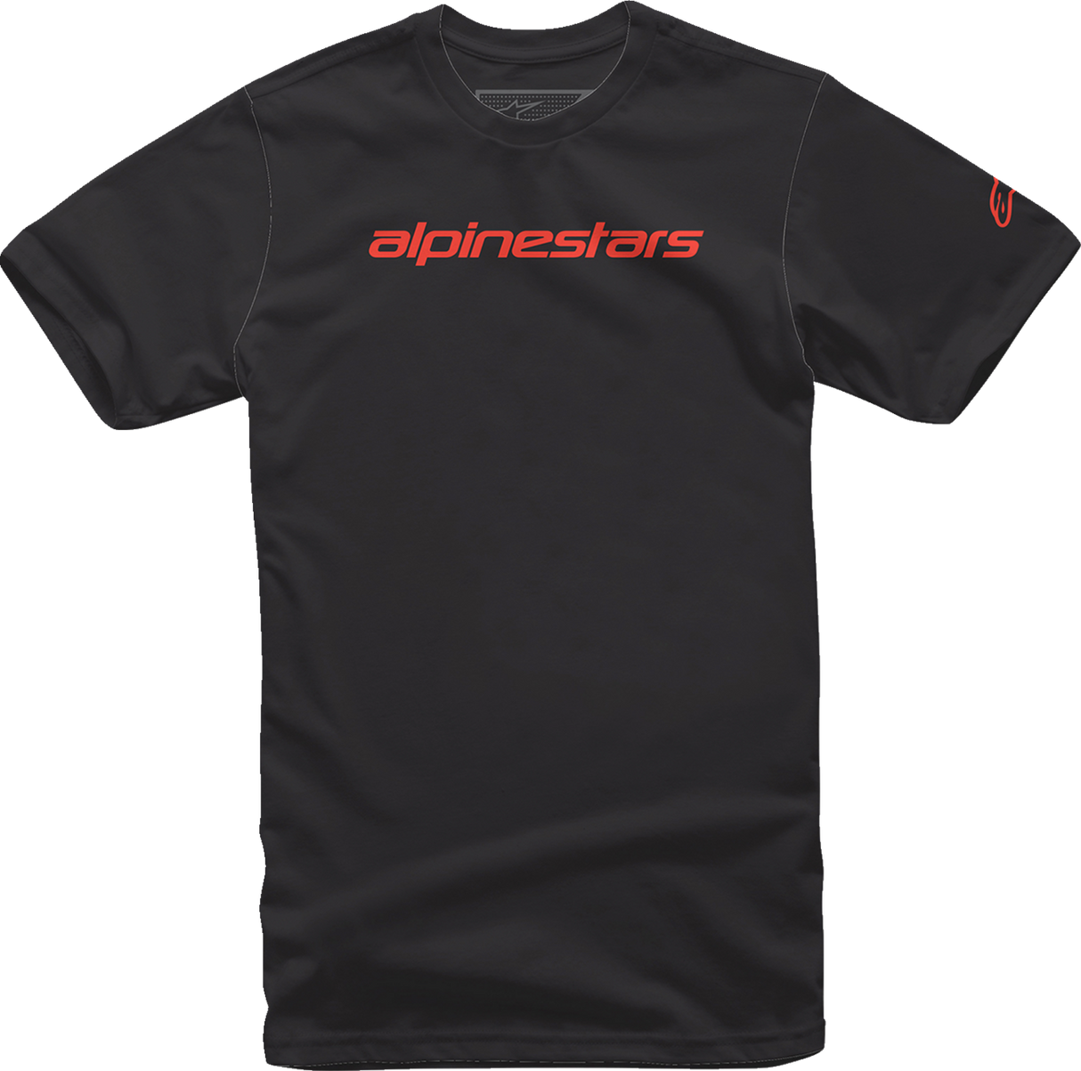 ALPINESTARS Linear Wordmark T-Shirt - Black/Warm Red - Medium 1212720201523M