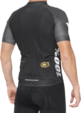 100% Exceeda Jersey - Short-Sleeve - Black/Charcoal - XL 40051-00003