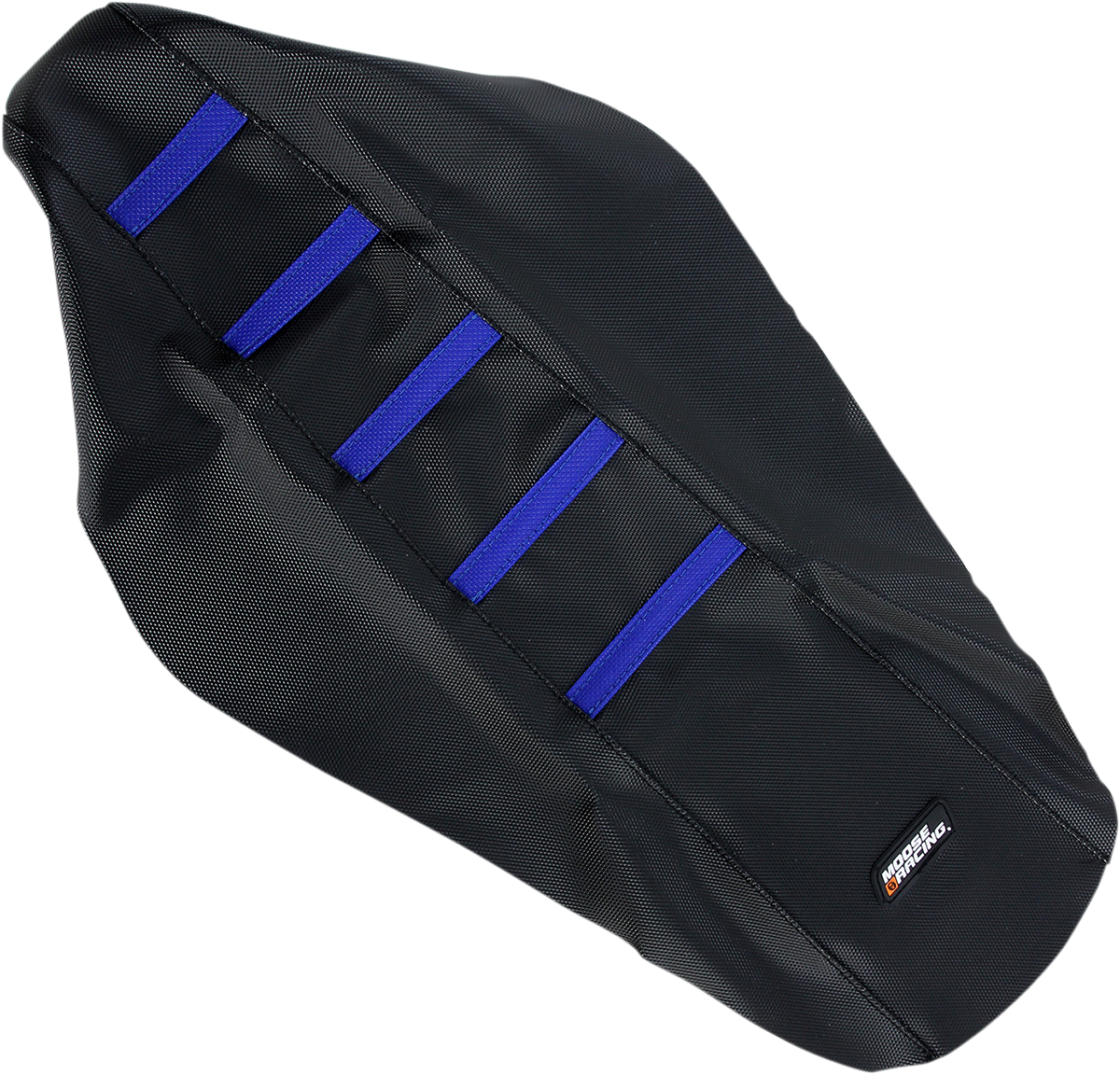 MOOSE RACING Ribbed Seat Cover - Black Cover/Blue Ribs - Yamaha YZ12502-332RT