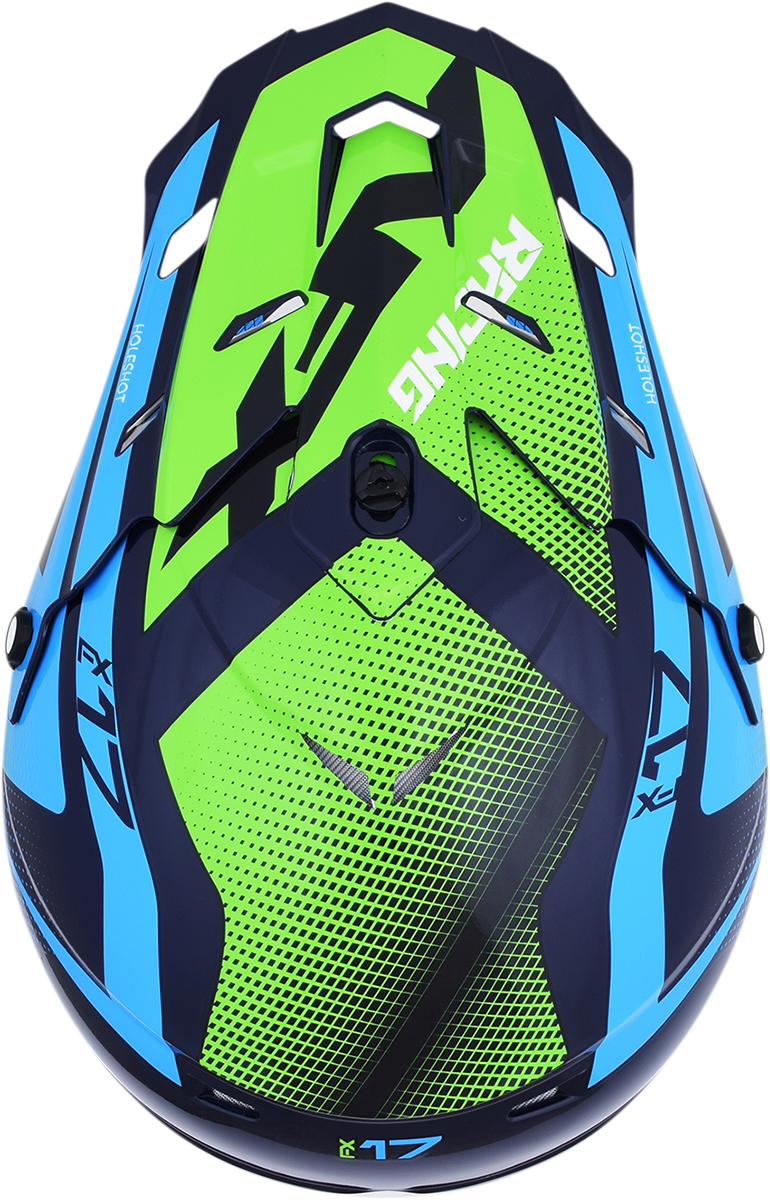 AFX FX-17/FX-17Y Peak - Holeshot - Navy Blue/Green/Blue 0132-1187