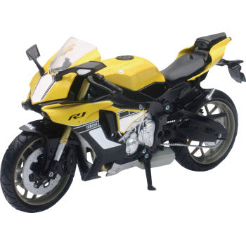New Ray Toys Yamaha YZF-R1 2016 Bike - 1:12 Scale - Yellow/Black 57803B