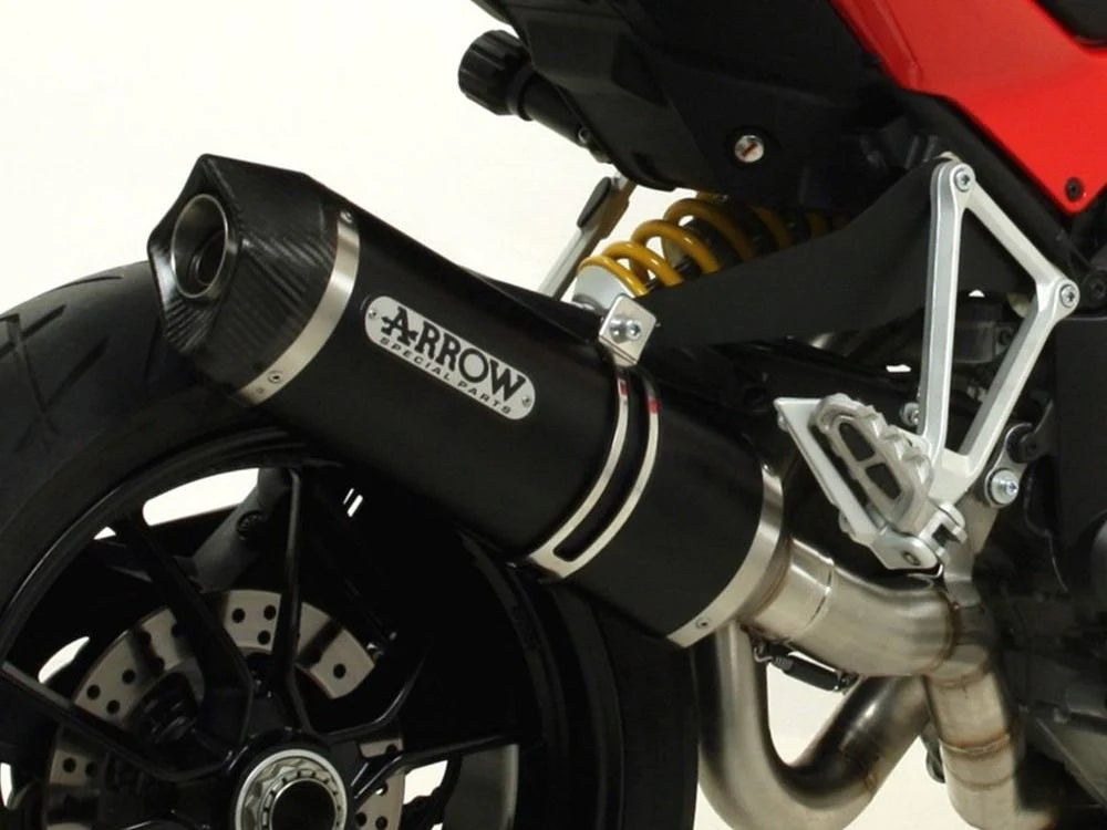 71832AKN  Arrow Indy Race Exhaust, Aluminum Dark for Ducati Multistrada 1200 /1260 2015-2020