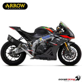 71002PTN  Arrow Pista Slip-on Exhaust, Titanium Dark for Aprilia RSV4 1100 Factory 19-20