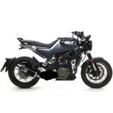 72631akn Arrow Husqvarna Svartpilen 401 '20 Homologated Aluminum Dark Indy Race Exhaust With Welded Link Pipe