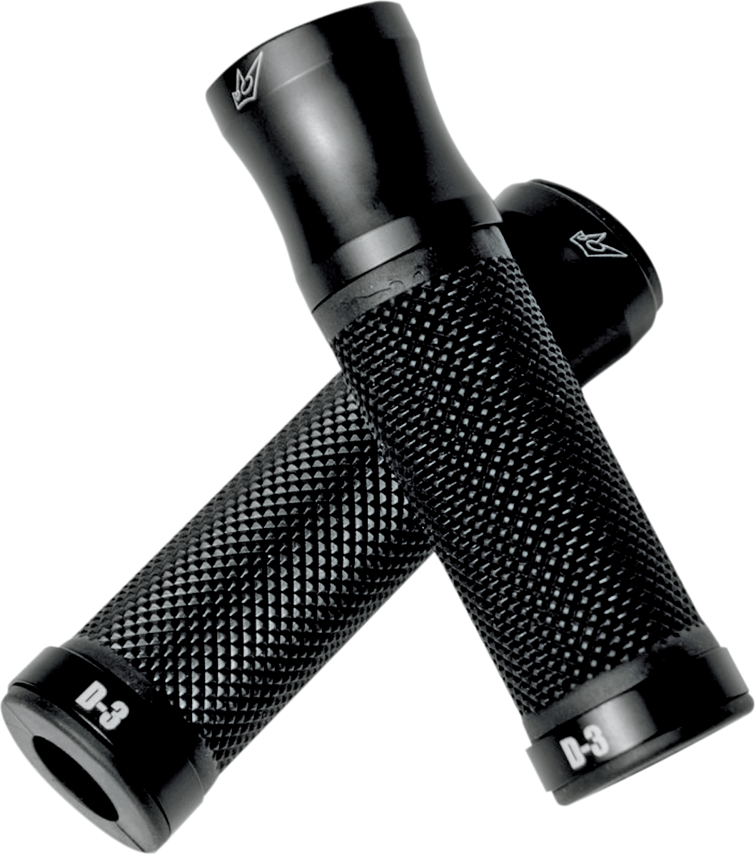 DRIVEN RACING Grips - D3 - 1" - Black/Black D3BK2