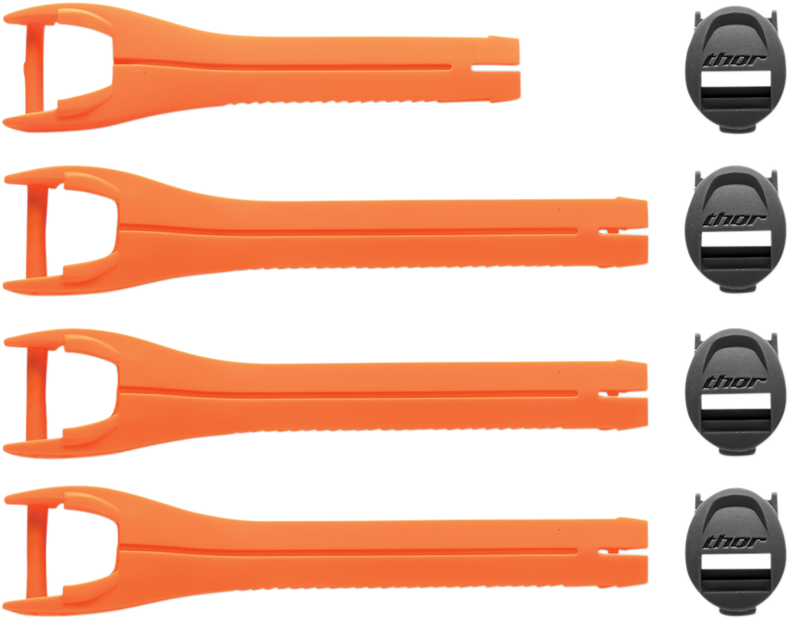 THOR Blitz XP MX Boot Straps - Orange - Size 7-9 3430-0872