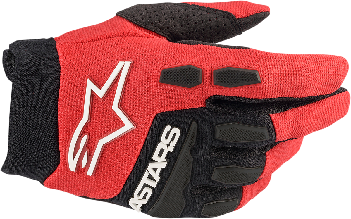 ALPINESTARS Youth Full Bore Gloves - Bright Red/Black - Large 3543622-3031-L