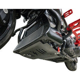 THRASHIN SUPPLY CO. Skid Plate - Carbon Fiber/Gloss - With Red Brackets - FLHX/FLTRX  TSC-3034-2