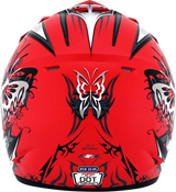 AFX FX-17 Helmet - Butterfly - Matte Ferrari Red - Small 0110-7117