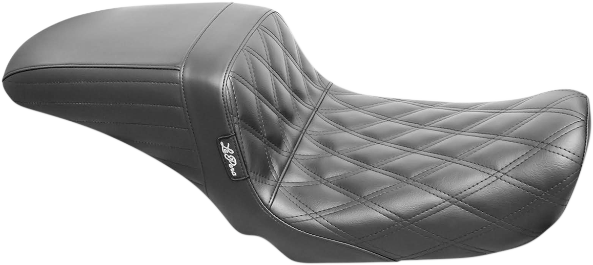 LE PERA Kickflip Seat - Double Diamond - Black - FXD '06-'17 LK-591DD