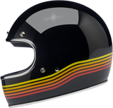 BILTWELL Gringo Helmet - Gloss Black Spectrum - Small 1002-536-102