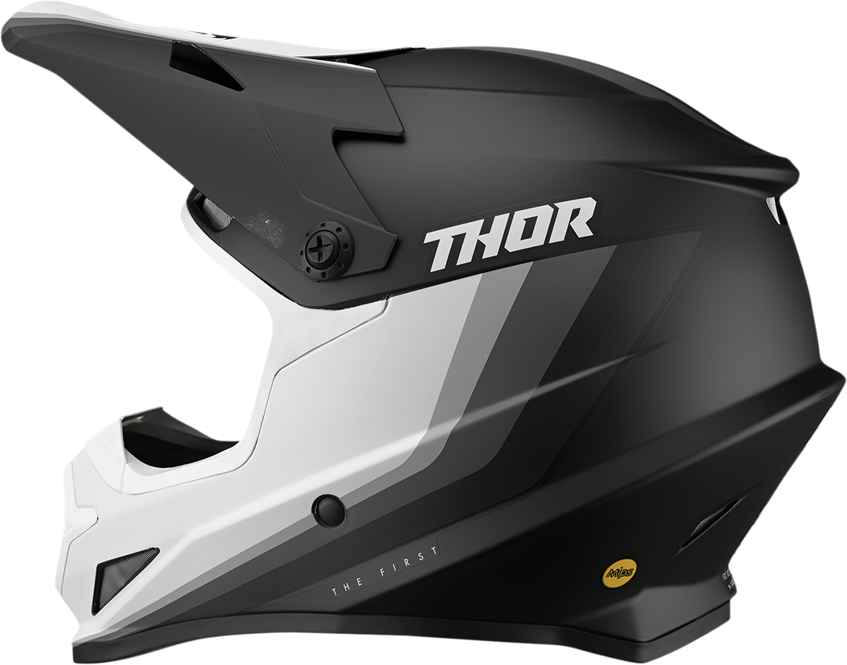 THOR Sector Helmet - Runner - MIPS - Black/White - Medium 0110-7316