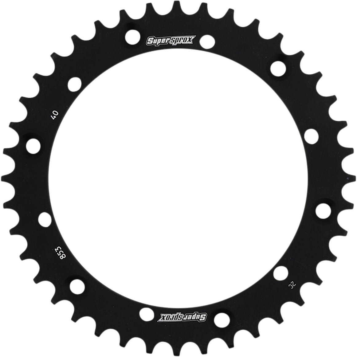 SUPERSPROX Rear Sprocket - Black - Yamaha - 40 Tooth RAL-853-40-BLK