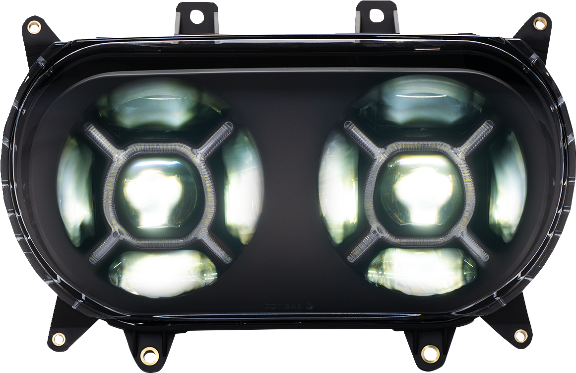 CUSTOM DYNAMICS LED Headlight - Black - Road Glide CD-RG-H-B