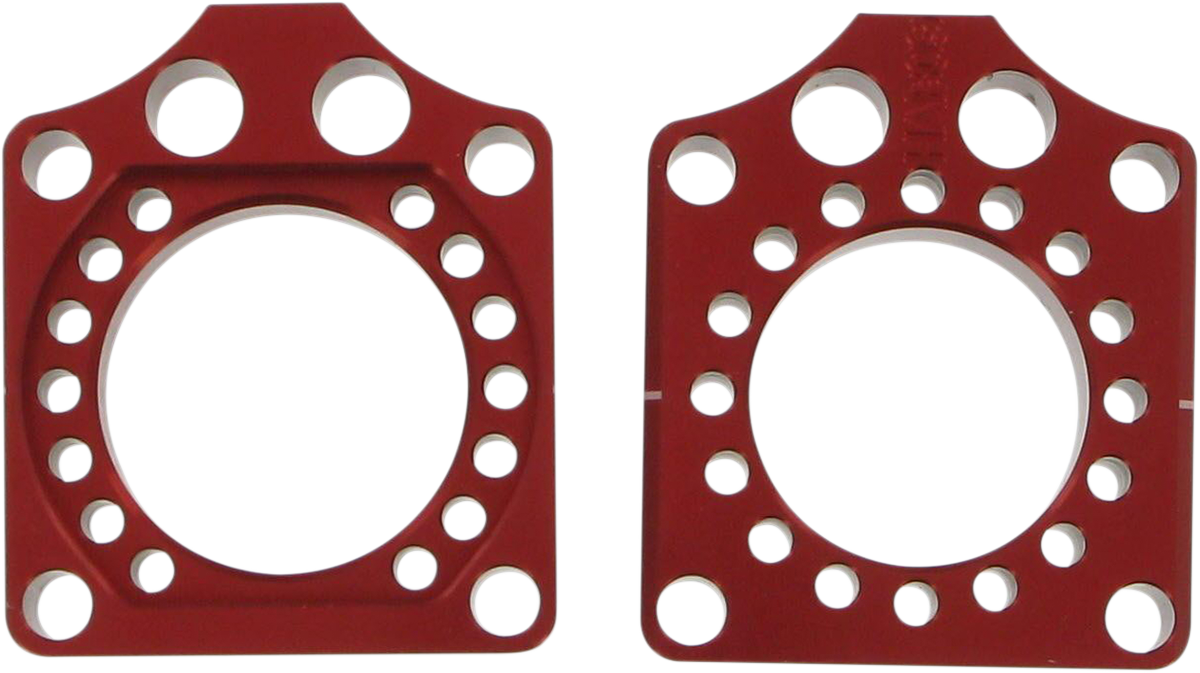 PRO CIRCUIT Axle Blocks - Honda CRF250R/CRF450R - Red HAB09