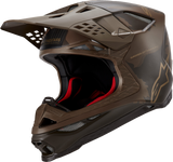 ALPINESTARS Supertech M10 Helmet - Squad - MIPS® - Dark Brown/Gold - Small 8302823-839-SM