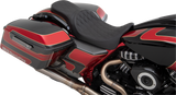 DRAG SPECIALTIES Predator 2-Up Seat - Double Diamond - Solar Leather - FL '08-'22 0801-1270