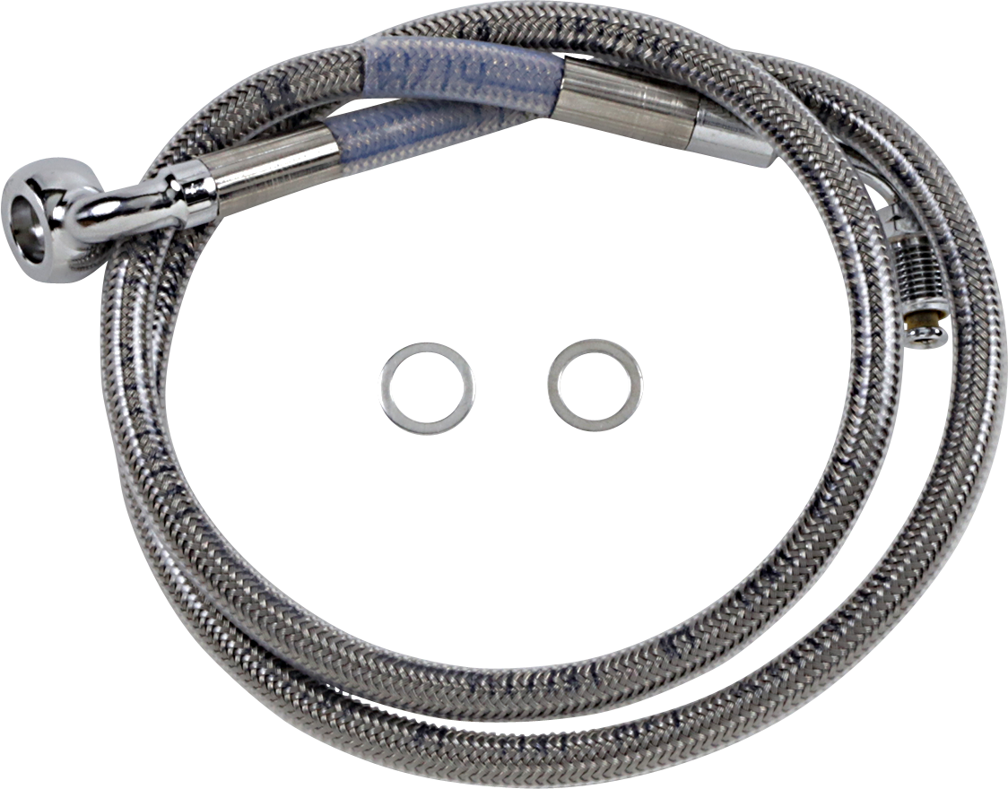 DRAG SPECIALTIES Brake Line - +10" - Stainless Steel - '18-'21 Softail 618601-10