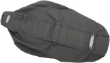 SDG 6-Ribbed Seat Cover - Black Ribs/Black Top/Black Sides 95929