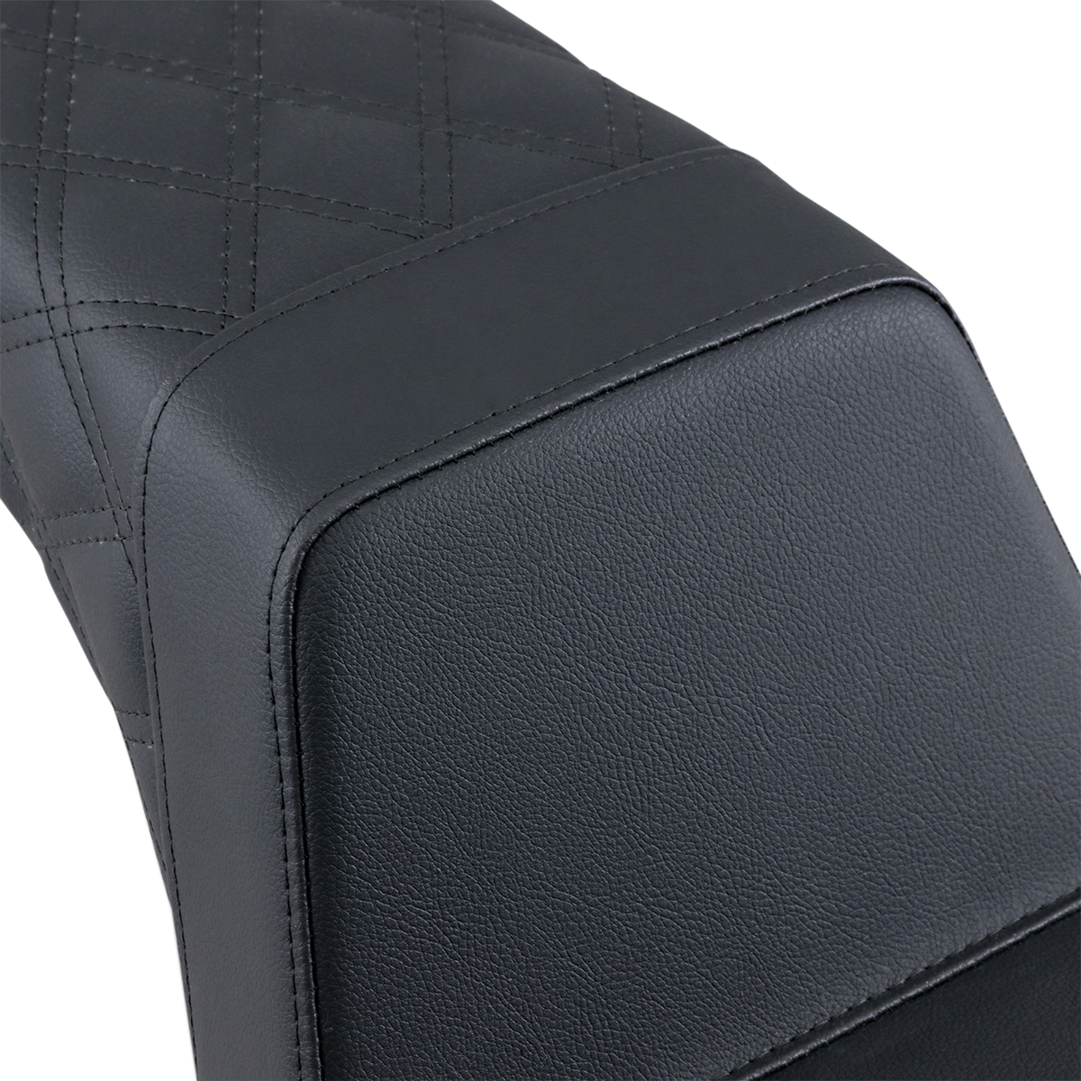 SADDLEMEN Step Up Seat - Rear Lattice Stitched - Black Y13-16-173