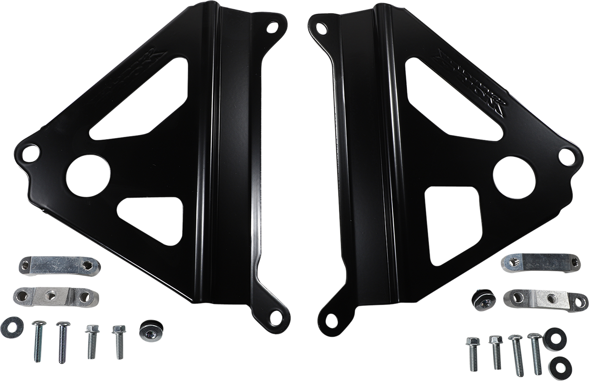 WORKS CONNECTION Radiator Brace - Black - Yamaha 18-B268