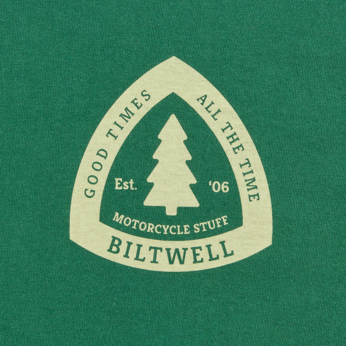 BILTWELL Good Times T-Shirt - Olive - Small 8101-075-002