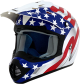 AFX FX-17 Helmet - Flag - White - XS 0110-2374