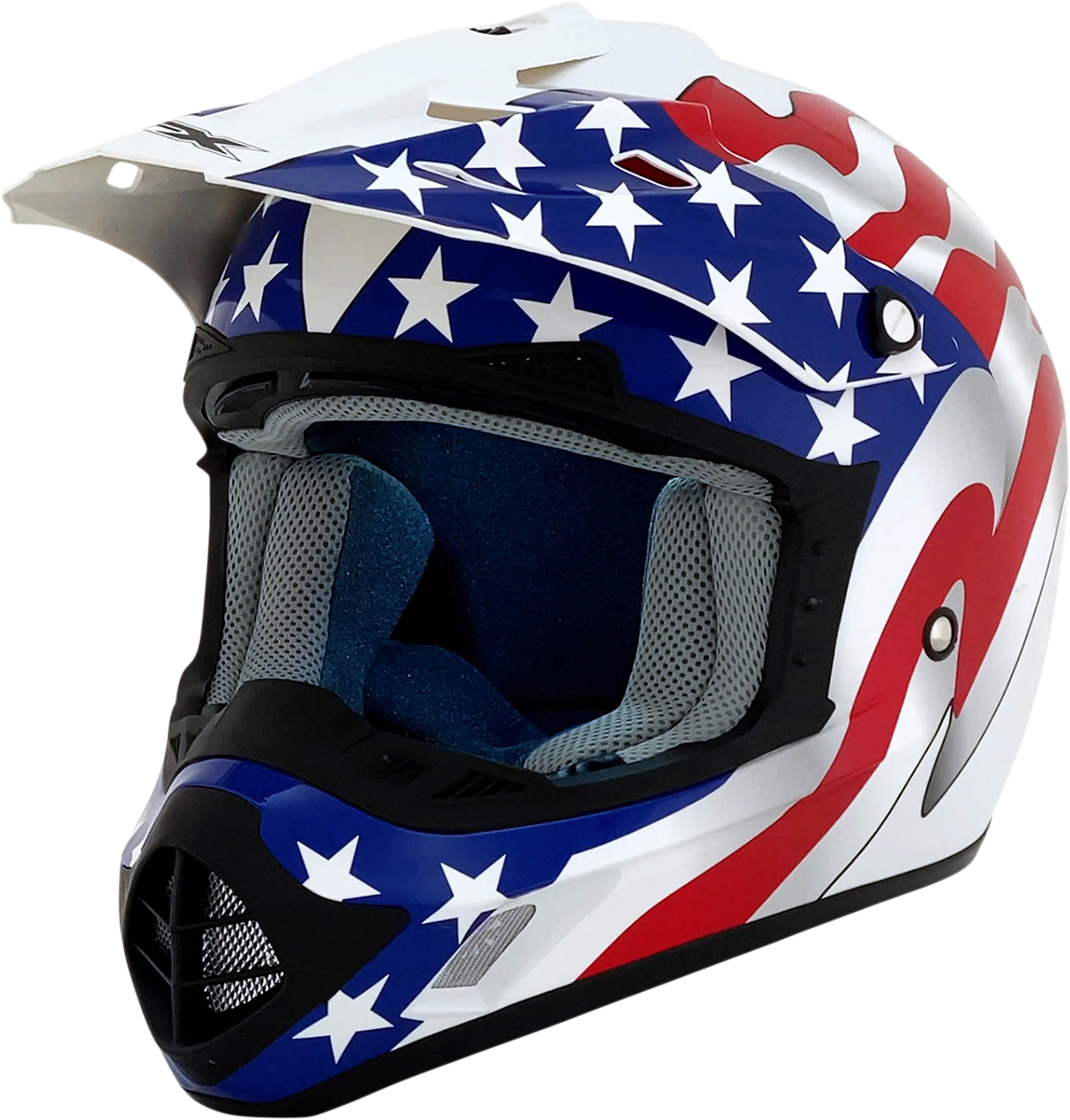 AFX FX-17 Helmet - Flag - White - 4XL 0110-7634