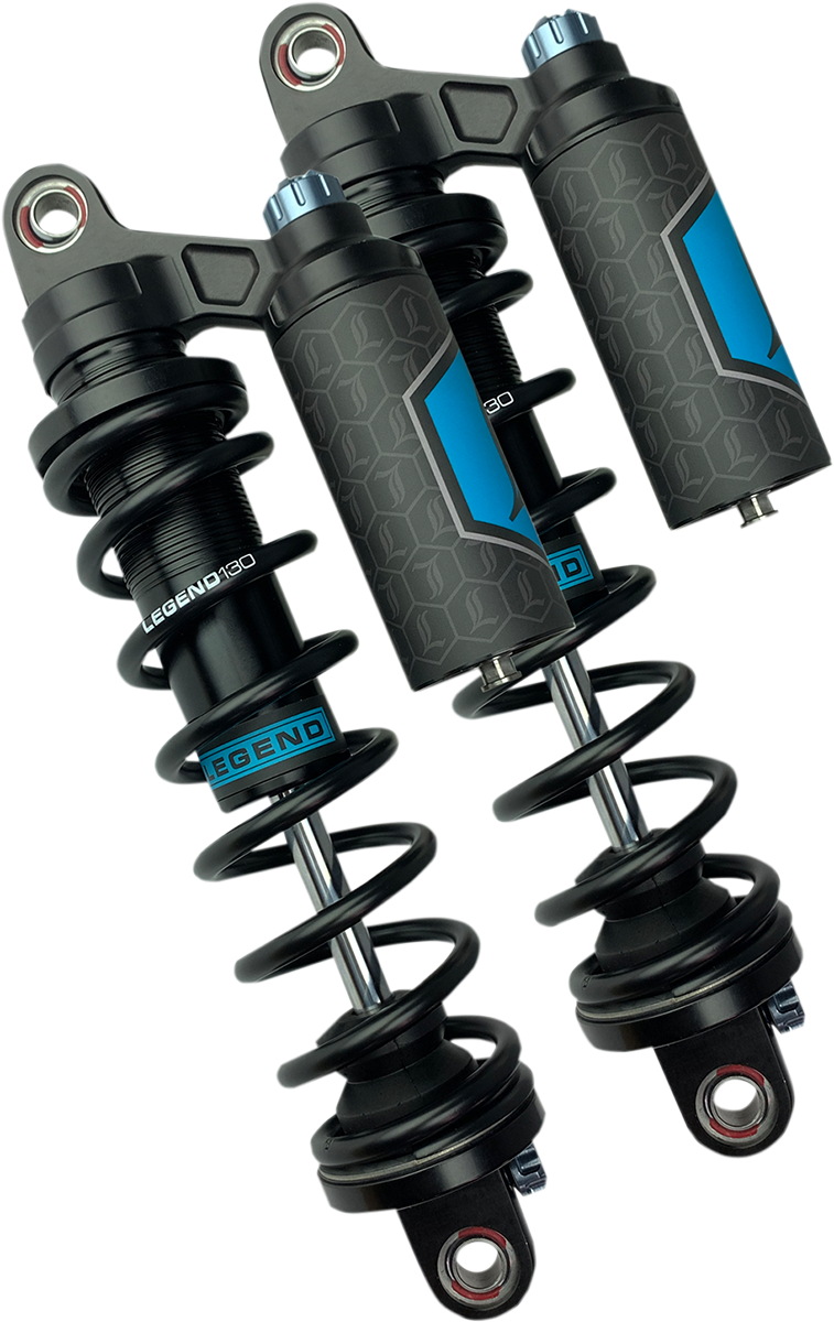 LEGEND SUSPENSION REVO ARC Piggyback Shocks - Heavy Duty - Black - 14" - '04+ Sportster 1310-1897