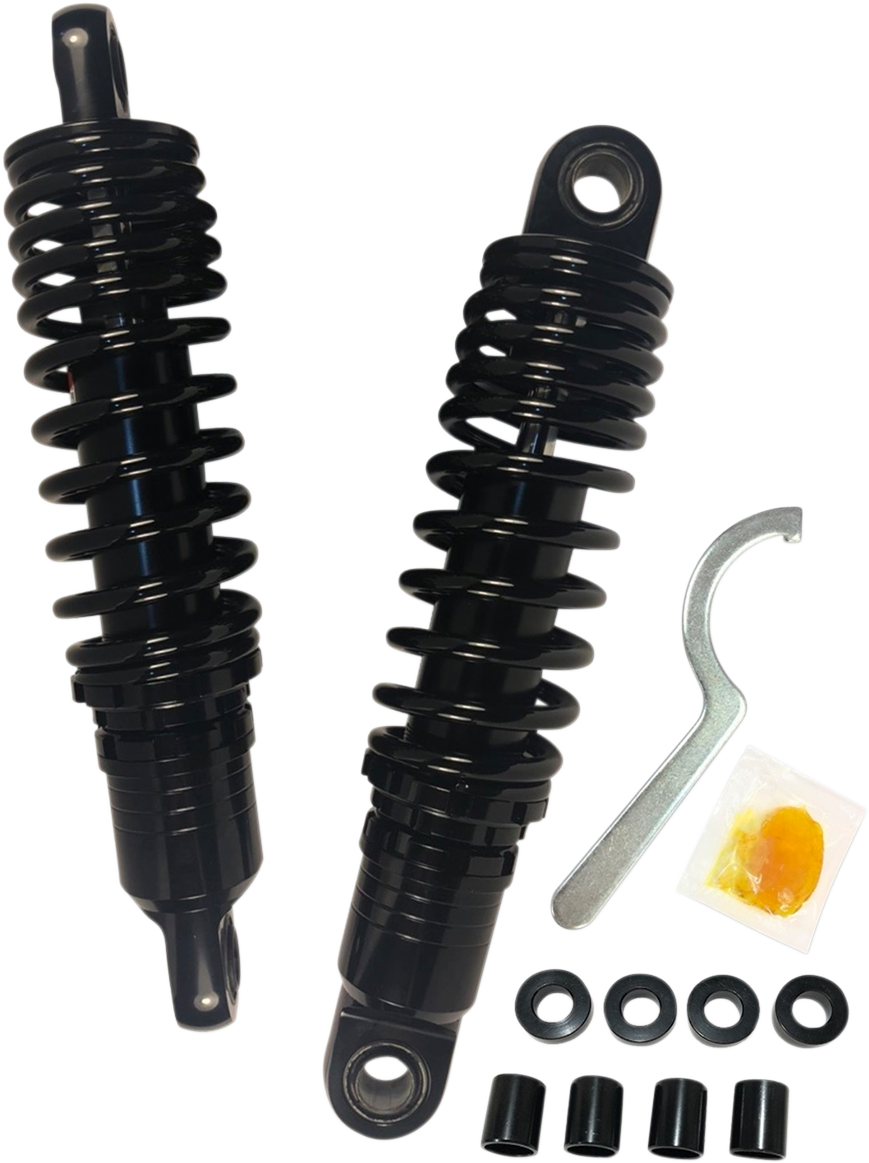 DRAG SPECIALTIES SHOCKS Premium Ride-Height Adjustable Shocks - Black - Standard - 11.5" C16-166NUAB