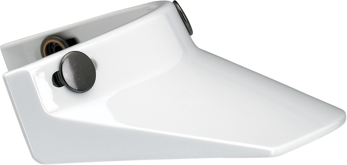 BILTWELL Moto 3-Snap Visor - White 2002-562