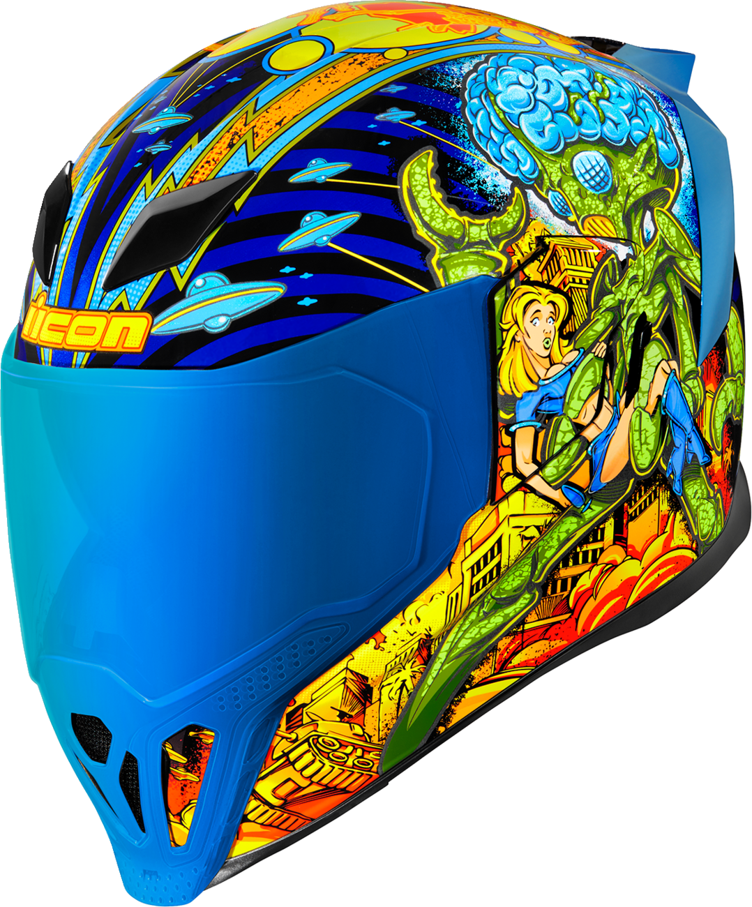 ICON Airflite™ Helmet - Bugoid Blitz - Blue - Large 0101-15549