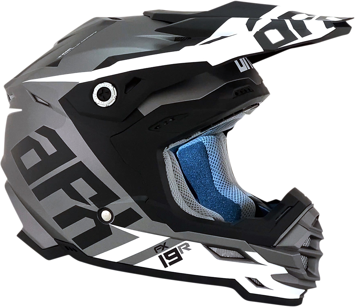 AFX FX-19R Helmet - Racing - Frost Gray - XL 0110-7076