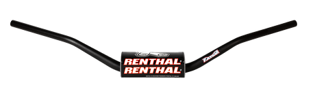 RENTHAL Handlebar - 7/8" - 843 - Flat Track 130 - Black 803-01-BK