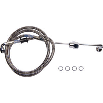 DRAG SPECIALTIES Brake Line - Rear - Non-ABS - Stainless Steel 6141900