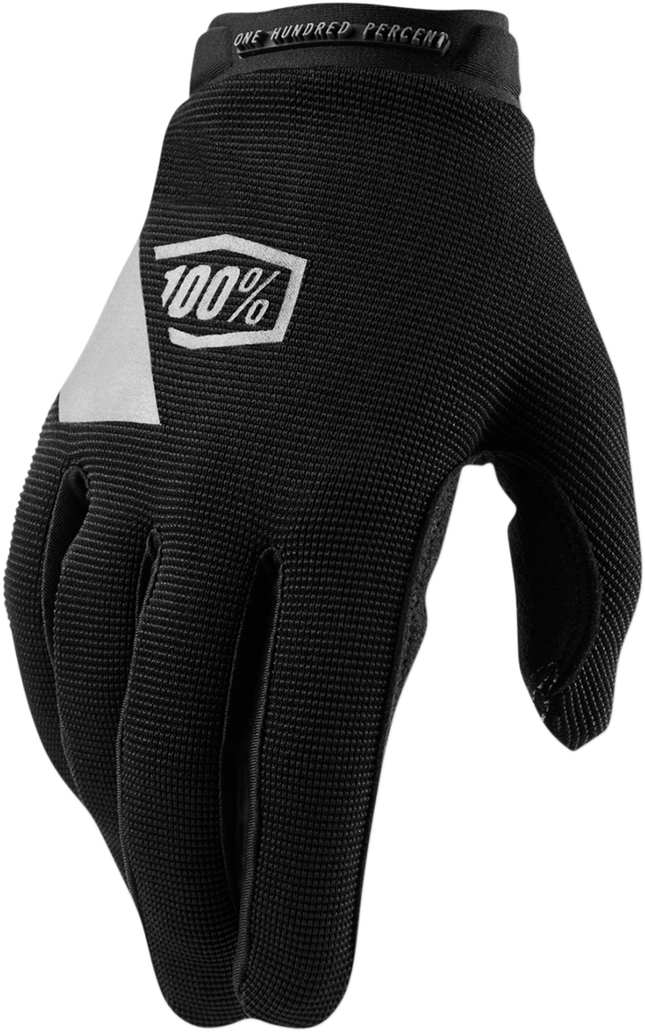 100% Women's Ridecamp Gloves - Black/Charcoal - Medium 10013-00002