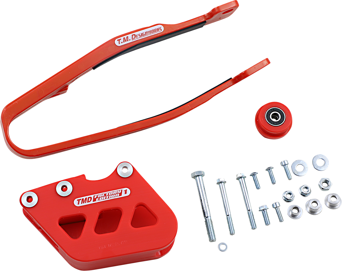 T.M. DESIGNWORKS Chain Guide/Slider - Yamaha - Red YCP-OR1-RD