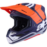 ALPINESTARS SM7 Helmet - Core - Matte Orange/Blue - XS 8301826-408-XS
