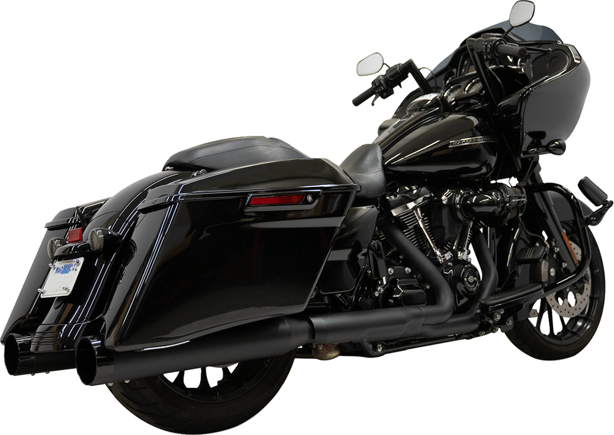 BASSANI XHAUST 4-1/2" Slip-On Muffler - Black Road/Street   Glide  2017-2023 1F745B