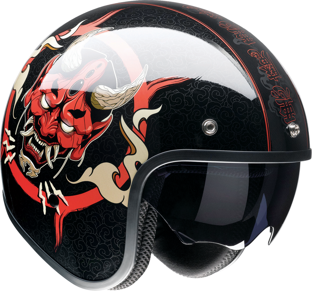 Z1R Saturn Helmet - Devilish - Gloss Black/Red - Small 0104-2877