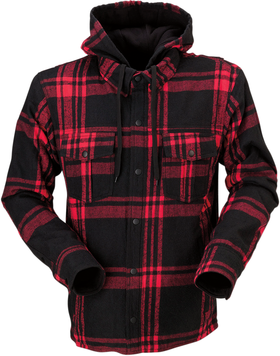 Z1R Timber Flannel Shirt - Red/Black - 4XL 2820-5339