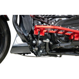 THRASHIN SUPPLY CO. Skid Plate - Carbon Fiber/Forged - With Black Brackets - FLHX/FLTRX TSC-3035-1