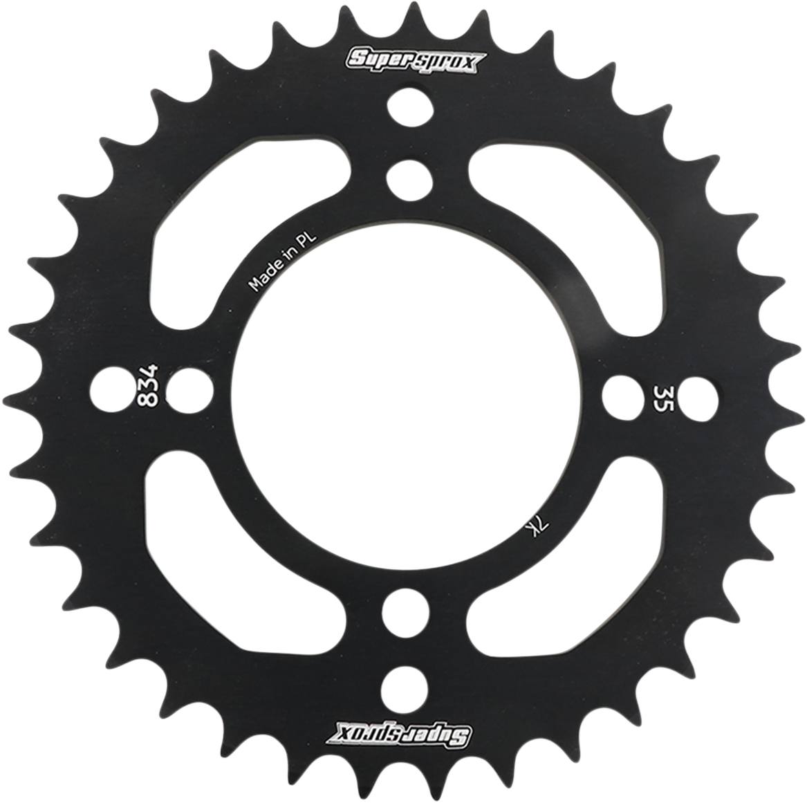 SUPERSPROX Rear Sprocket - Black - Yamaha - 35 Tooth RAL-834-35-BLK