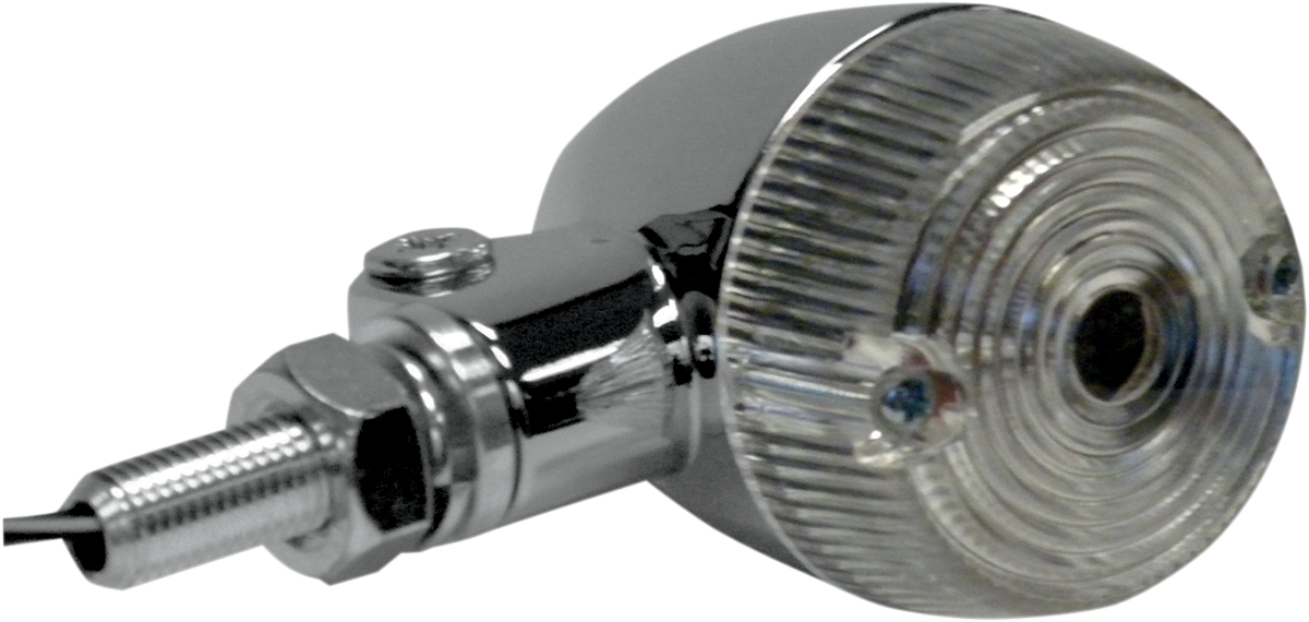 K&S TECHNOLOGIES Marker Light - Single Filament - Chrome/Clear 25-8321CM