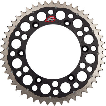 RENTHAL Twinring™ Rear Sprocket - 48 Tooth - Black 1500-520-48GPBK