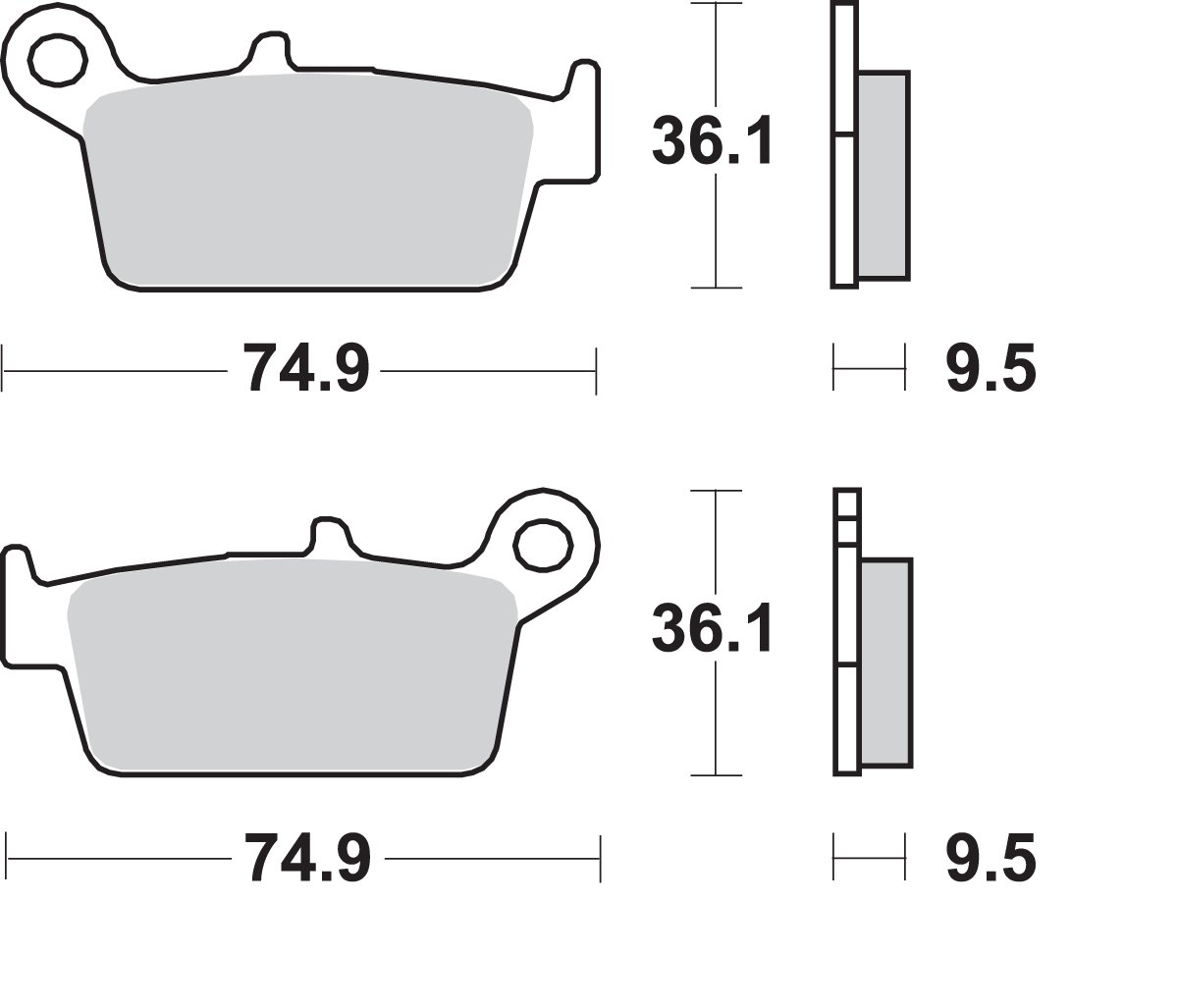 SBS Off-Road Sintered Brake Pads 604SI