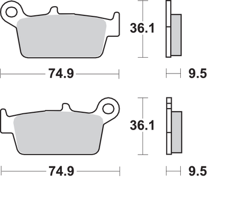 SBS Off-Road Sintered Brake Pads 604SI