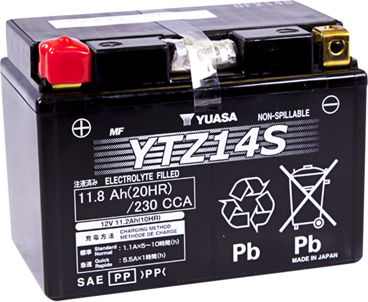 YUASA AGM Battery - YTZ14S YUAM72Z14