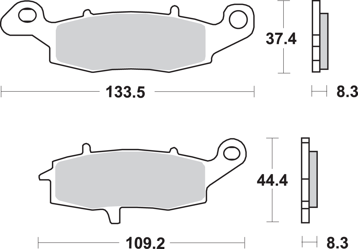 SBS HS Brake Pads - V-Strom - 704HS 704HS